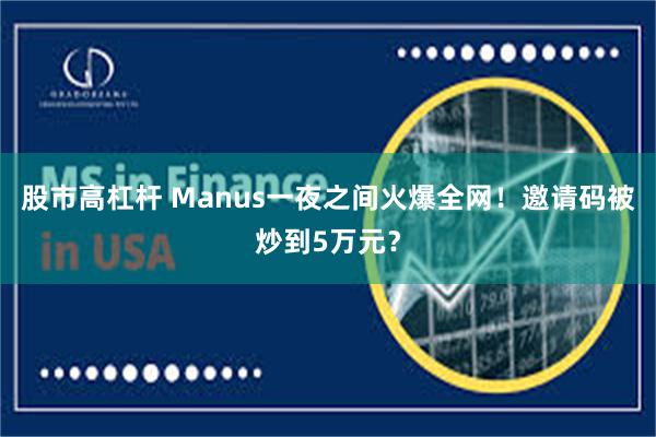股市高杠杆 Manus一夜之间火爆全网！邀请码被炒到5万元？
