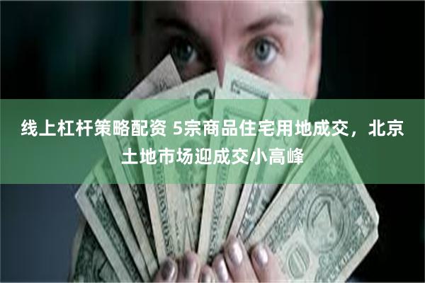 线上杠杆策略配资 5宗商品住宅用地成交，北京土地市场迎成交小高峰