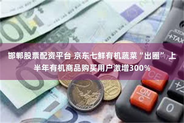 邯郸股票配资平台 京东七鲜有机蔬菜“出圈” 上半年有机商品购买用户激增300%