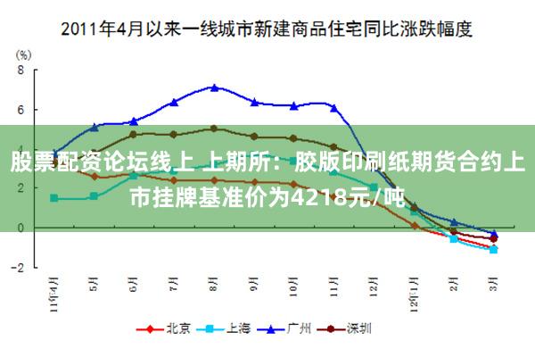股票配资论坛线上 上期所：胶版印刷纸期货合约上市挂牌基准价为4218元/吨