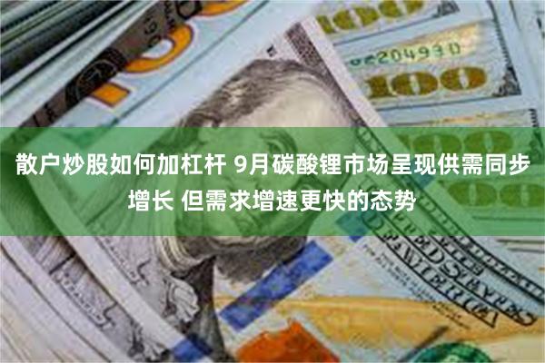 散户炒股如何加杠杆 9月碳酸锂市场呈现供需同步增长 但需求增速更快的态势